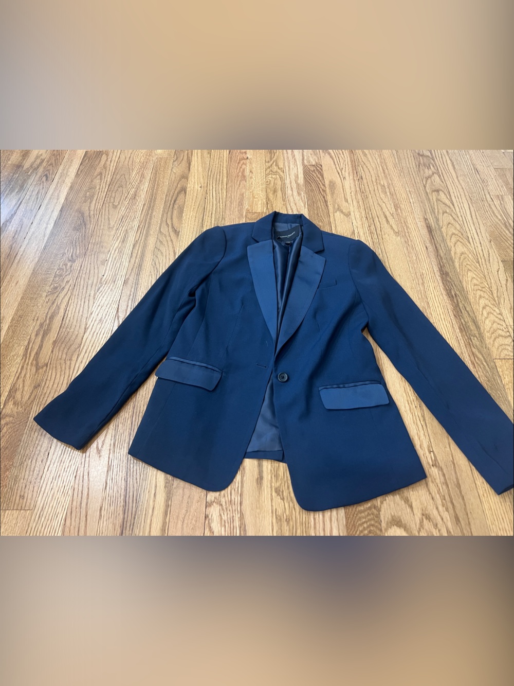 Banana Republic Navy Single-Button Tailored Blazer